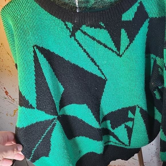Knit Shirt Green Woman Size M - Picture 2 of 5